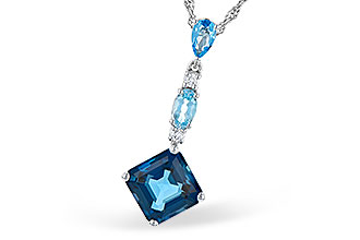 A300-48583: NECK 2.95 TW BLUE TOPAZ 3.00 TGW