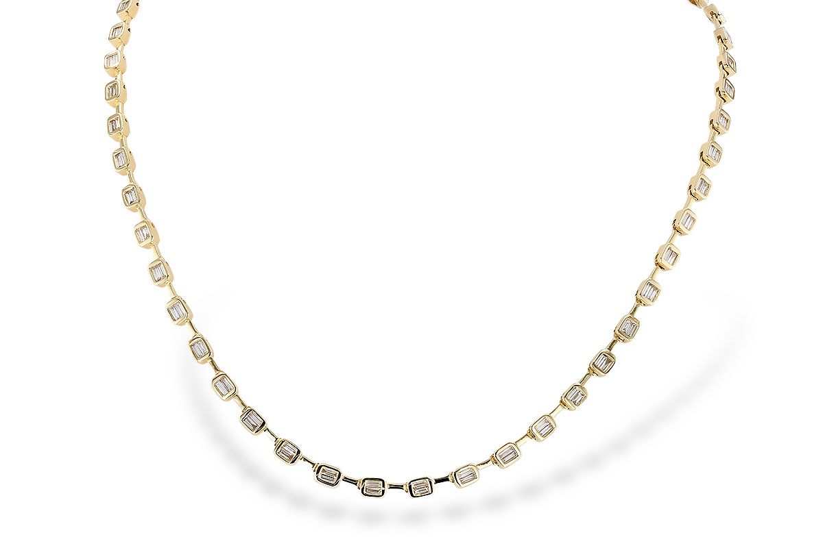 A301-41310: NECKLACE 2.05 TW BAGUETTES (17 INCHES)