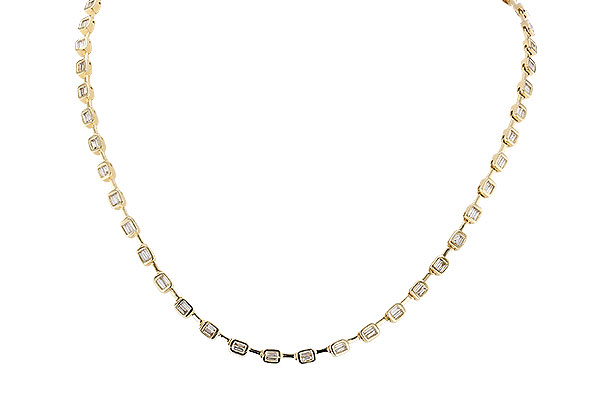 A301-41310: NECKLACE 2.05 TW BAGUETTES (17 INCHES)