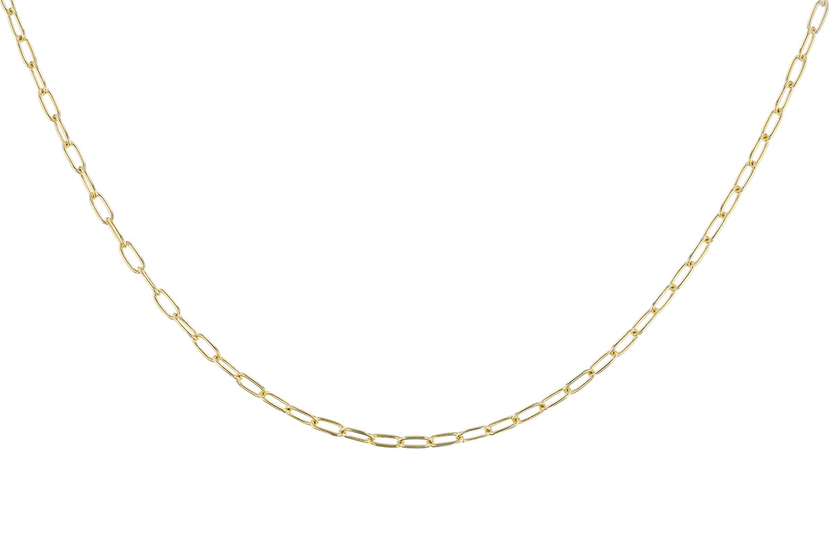A301-42238: PAPERCLIP SM (18IN, 2.40MM, 14KT, LOBSTER CLASP)