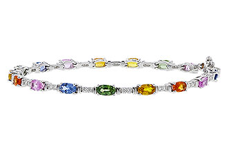A302-29529: BRACELET 4.76 MULTI-COLOR SAPPH 5.08 TGW (7")