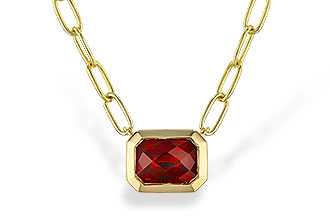 A302-33156: NECKLACE 1.45 GARNET (18")