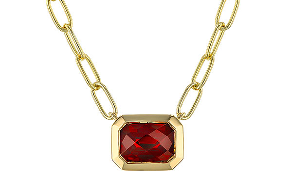A302-33156: NECKLACE 1.45 GARNET (18")