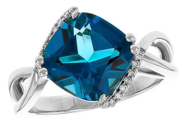 A302-34047: LDS RG 4.42 LONDON BLUE TOPAZ 4.50 TGW (10MM LBT)