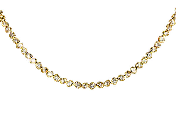 A302-34983: NECKLACE 2.25 TW FANCY CUT DIAS (17.25")