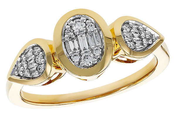 A302-35883: LDS DIA RG .07 TW BAGUETTE .17 TW