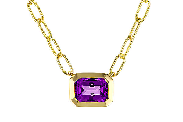 B302-33165: NECKLACE .82 AMETHYST (18")