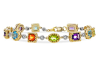 B302-35856: BRACELET 4.63 SEMI-PREC (AMY,BT,CIT,PER) 5.05 TGW