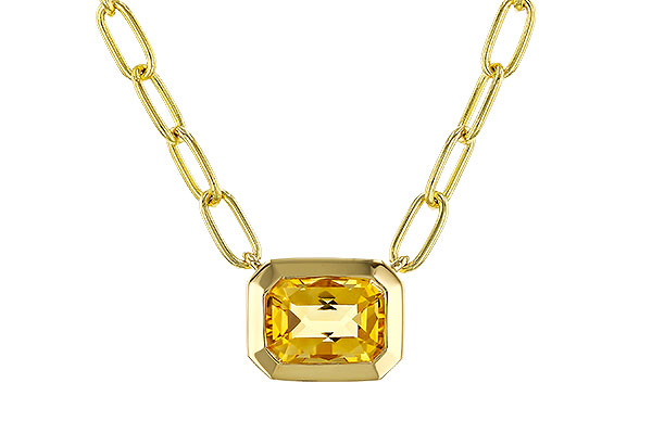 D302-33156: NECKLACE .86 CITRINE (18")