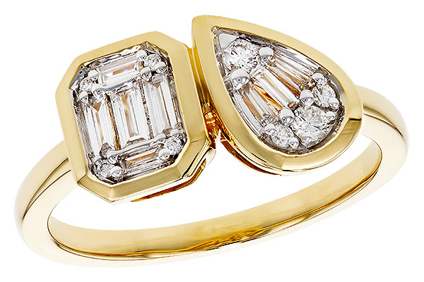 D302-34974: LDS DIA RG .17 TW BAGUETTE .25 TW