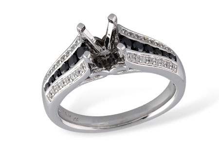 E213-23119: LDS SEMI RG .31 BLK DIAS .48 TW