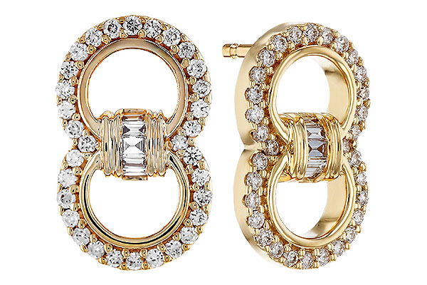 E303-18546: EARRINGS .05 TW BAGS .28 TW