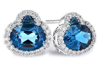 F300-52210: EARR 2.60 TW LONDON BLUE TOPAZ 2.81 TGW