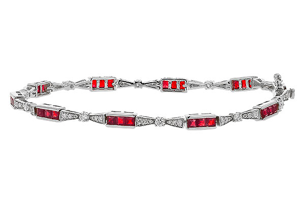 F302-33128: BRACELET 2.05 RUBY 2.70 TGW (7")
