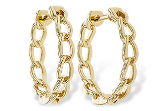 G302-28592: GOLD EARRINGS (18MM)