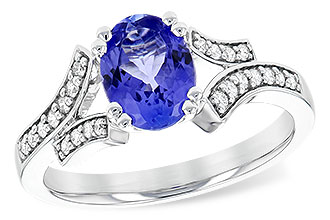 H217-79537: LDS RG 1.15 TANZANITE 1.30 TGW