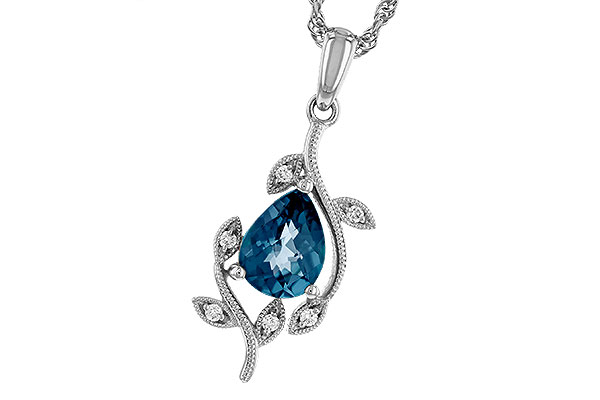 H302-31328: NECK 1.20 LONDON BLUE TOPAZ 1.25 TGW (8x6MM LBT)