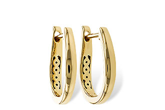 H302-33155: GOLD EARRINGS (15MM)