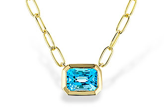 H302-33164: NECKLACE 1.20 SWISS BLUE TOPAZ (18")