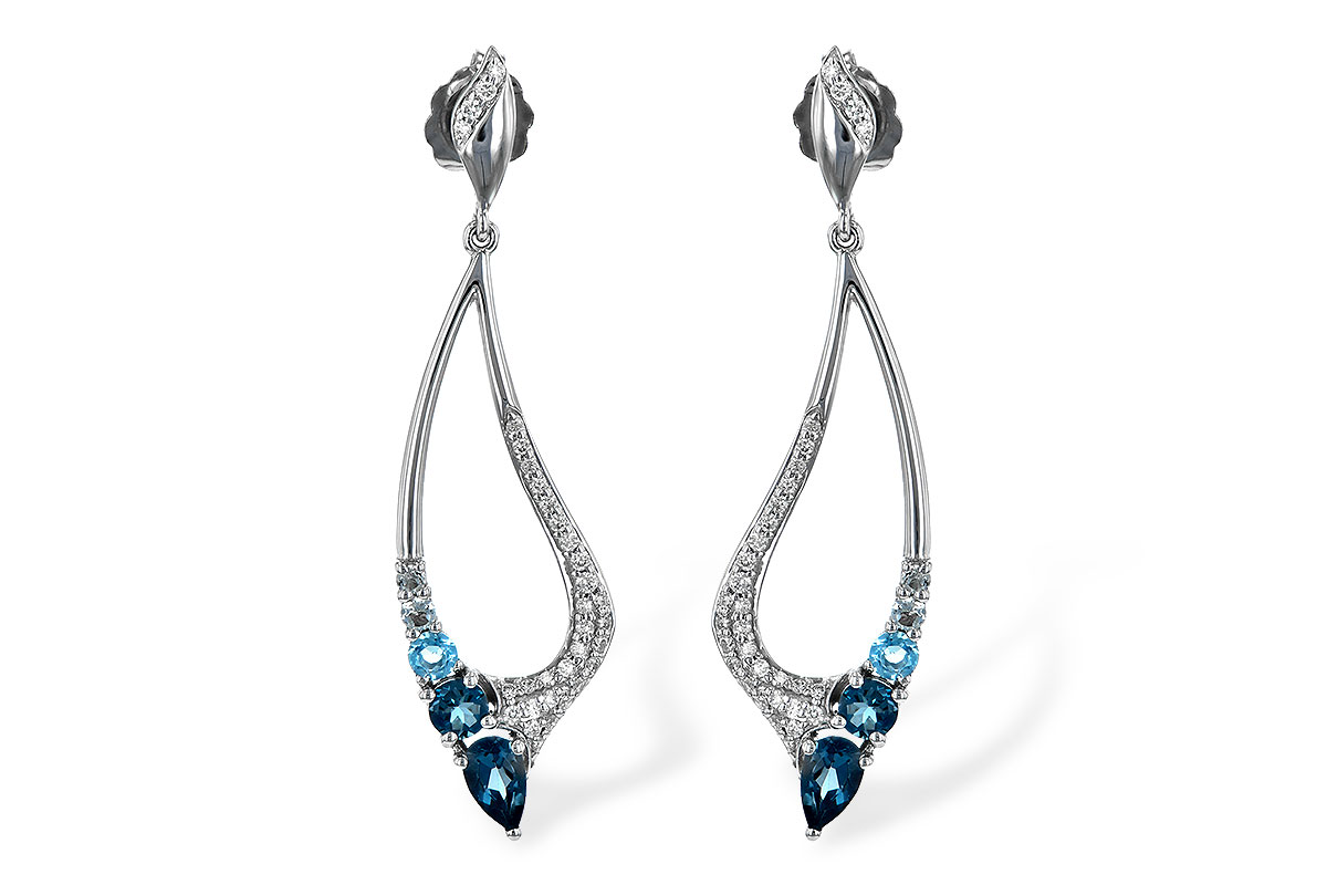 K216-88555: EARR .98 BLUE TOPAZ 1.25 TGW