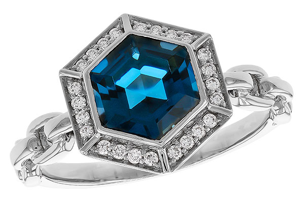 K302-33128: LDS RG 2.03 LONDON BLUE TOPAZ 2.14 TGW (7.5MM LBT)