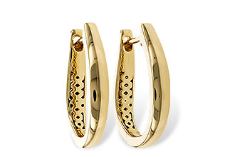 K302-33164: GOLD EARRINGS (17MM)