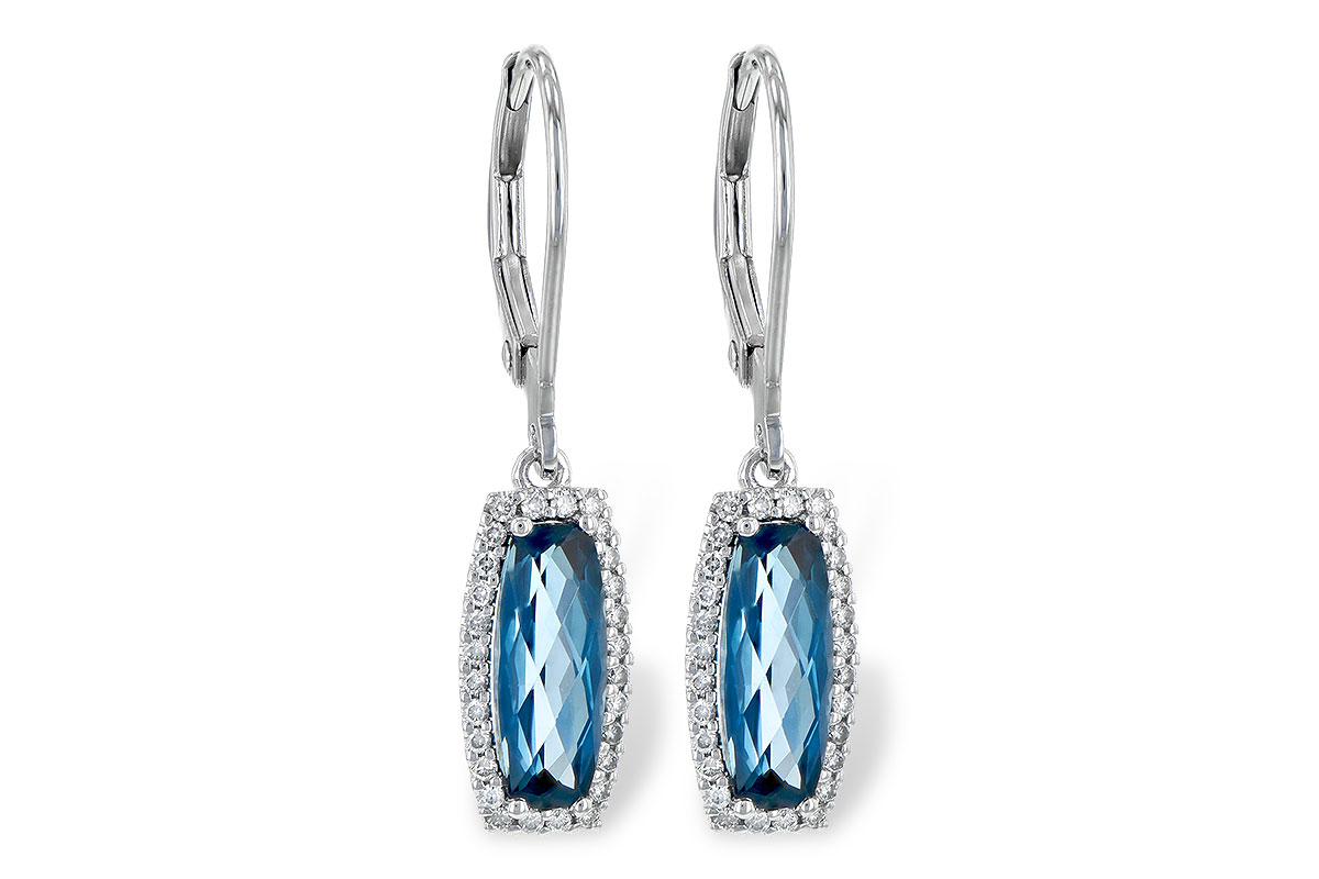 M217-78573: EARR 2.10 LONDON BLUE TOPAZ 2.28 TGW
