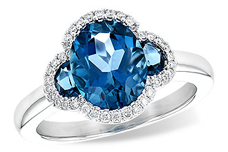 M217-78600: LDS RG 3.04 TW LONDON BLUE TOPAZ 3.20 TGW