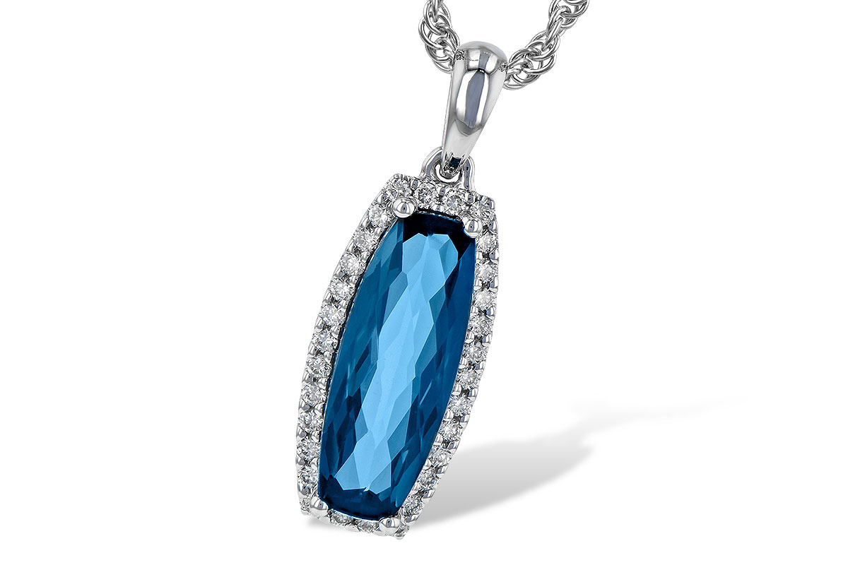 M217-80364: NECK 1.58 LONDON BLUE TOPAZ 1.70 TGW