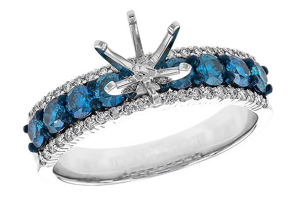 M302-32237: LDS SEMI DIA RG .72 BLUE DIAS .92 TW